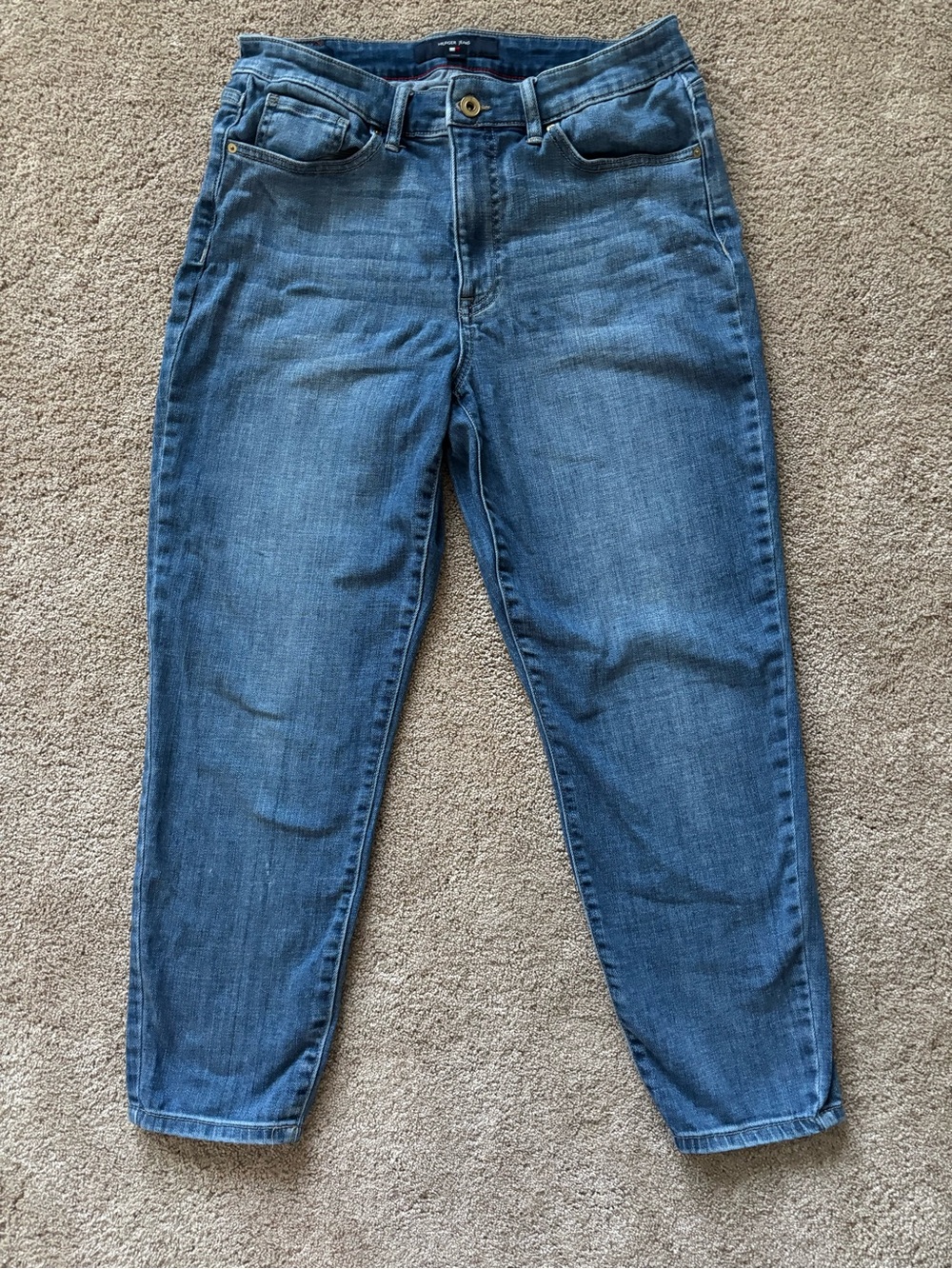 Tommy Hilfiger Ankle-Length Denim Jeans in Blue Wash